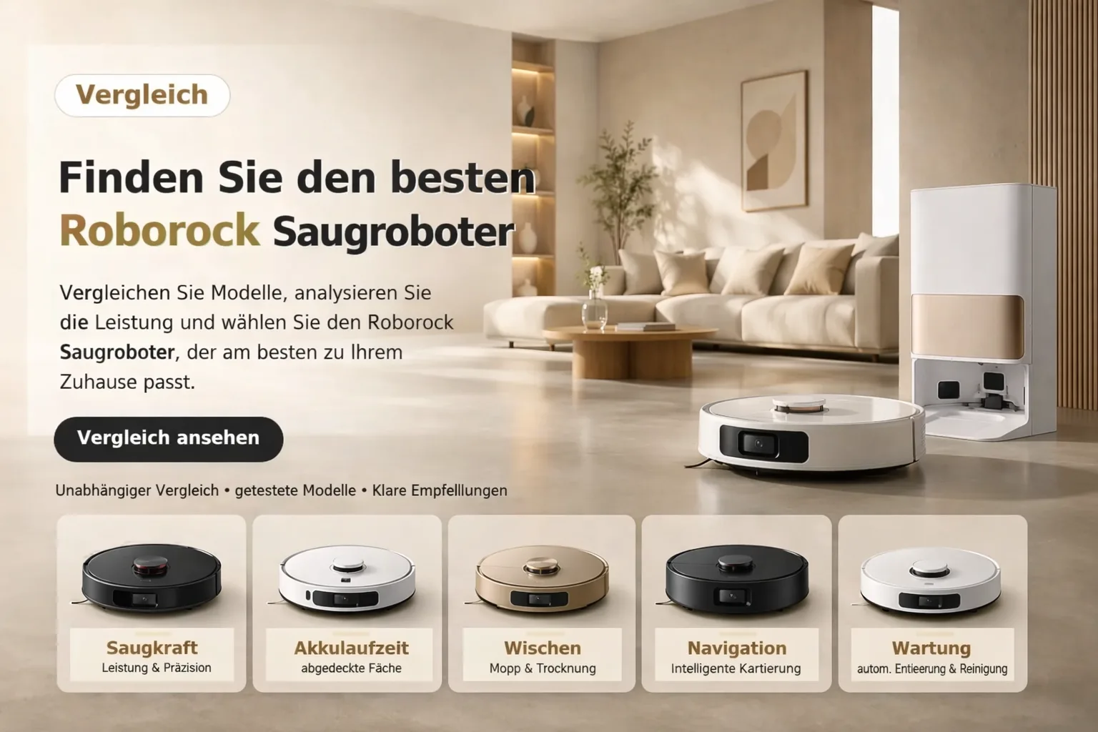 Vergleich der Roborock-Saugroboter: finden Sie das beste Modell für Ihr Zuhause